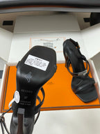 HM M  Sandal 100 Black  in Calfskin 593812