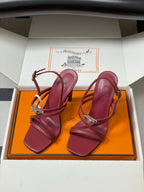 HM M  Sandal 100 Burgundy in Calfskin 593811