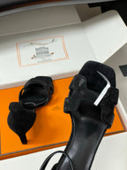 HM Joy Sandal 70 Black in Suede 593806