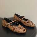 HM 26S Meli Ballet Flats Brown in Cowhide 593799