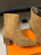 HM Lissa Chelsea Boots 70 Light Brown in Suede 593785