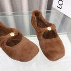 Loewe 2026 Ballet Flat Brown in Wool 597432