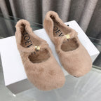 Loewe 2026 Ballet Flat Beịge in Wool 597431