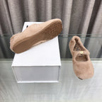 Loewe 2026 Ballet Flat Beịge in Wool 597431
