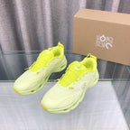 Loewe 2025 x On Cloud Solo Running Sneakers Green Nylon Calfskin 597428