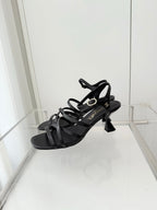 Chanel Cruise 26 Sandal 70mm Black Lambskin 597360