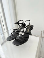 CC Cruise 25/26 Sandal 95mm Black Lambskin 597353
