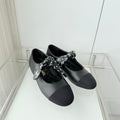 Chanel 26 Double C Heel Pump With Silk Ribbon Black Lambskin 597333