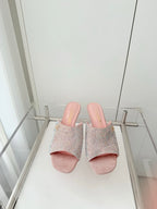 CC 26 Sandal 70 Pink Rhinstone Deer Hide 597374