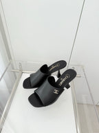 Chanel 26 Sandal 90 Black in Lambskin 597366
