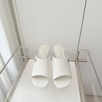 Chanel 26 Sandal 90 White in Lambskin 597365