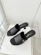 Chanel 26 Sandal 70 Black in Lambskin 597364