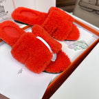 HM Oran Sandal Red Wool 598197