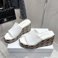 CD Attitude Wedge Sandals White in Cowhide 598182