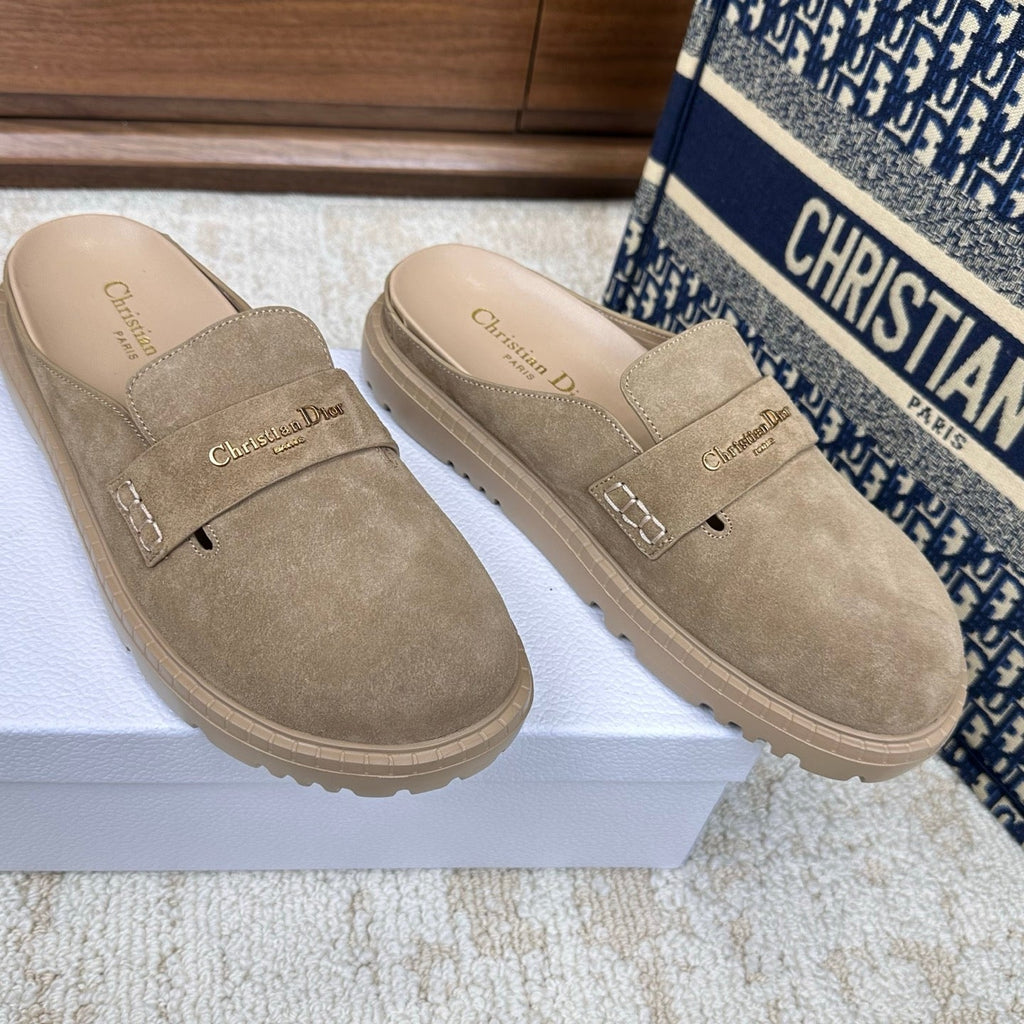 CD Boy Mules Full Beige Suede