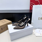 Dior J'Adior Slingback High-Heel 65 Black in Sheepskin 598143