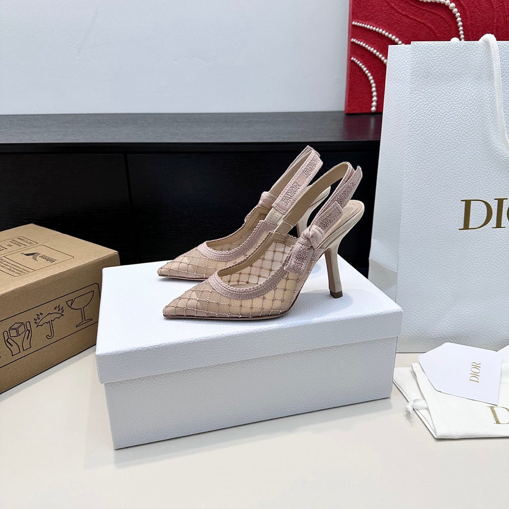 Dior J'Adior Slingback High-Heel 65 Pink in Sheepskin 598142