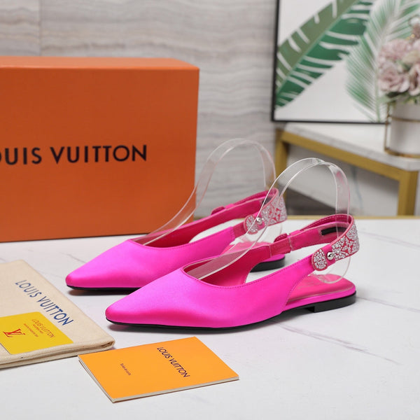 LV 26ss Legacy Slingback Flats Pink in Cowhide 600637