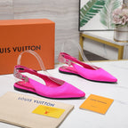 LV 26ss Legacy Slingback Flats Pink in Cowhide 600637