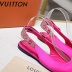 LV 26ss Legacy Slingback Flats Pink in Cowhide 600637