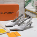 LV 26ss Legacy Slingback Pumps 55 Silver in Cowhide 600640