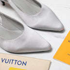 LV 26ss Legacy Slingback Pumps 55 Silver in Cowhide 600640
