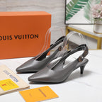 LV 26ss Legacy Slingback Pumps 55 Monogram Gray in Cowhide 600642