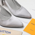LV 26ss Legacy Slingback Pumps 95 Silver in Cowhide 600644