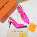 LV 26ss Legacy Slingback Pumps 95 Pink in Cowhide 600645