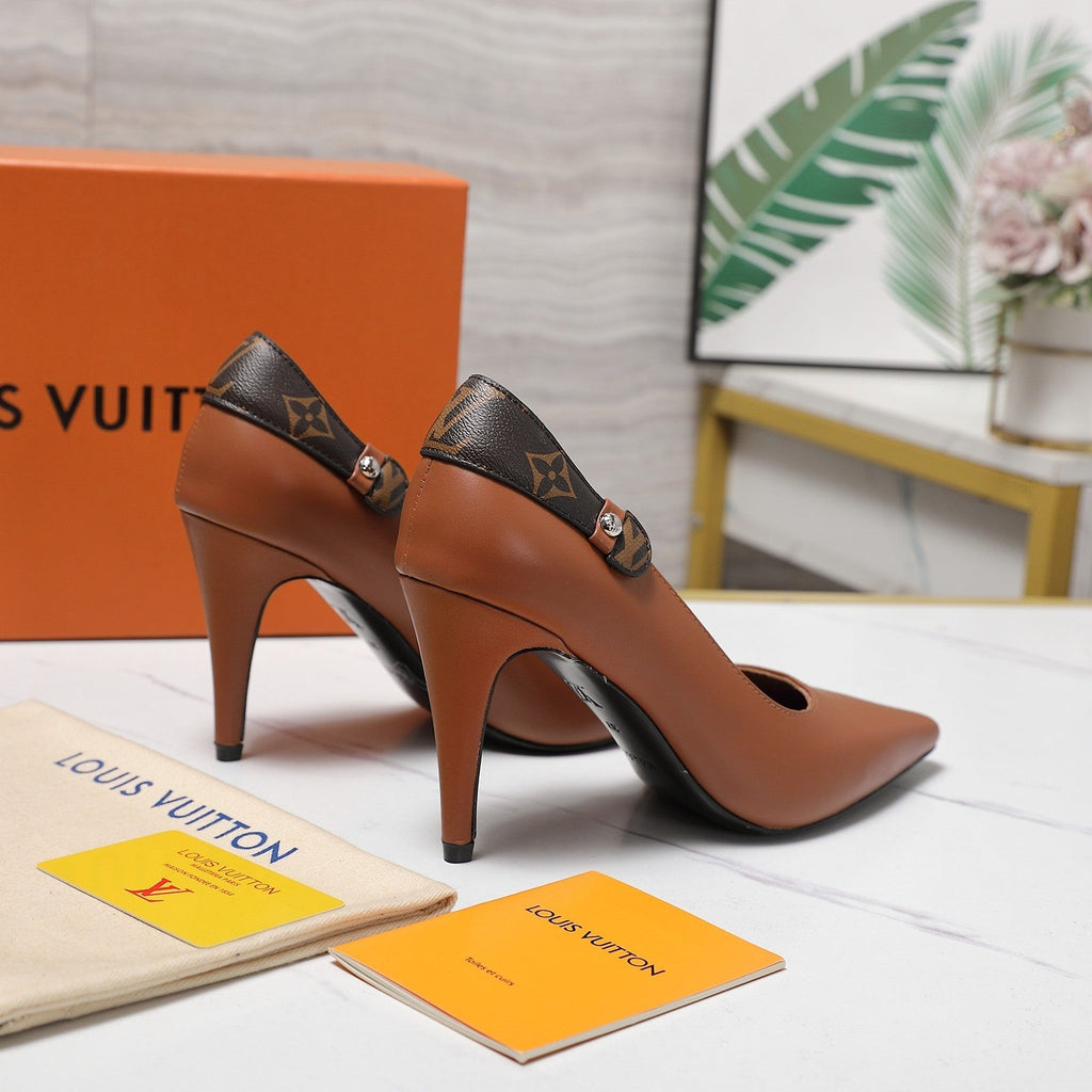 LV 26ss Legacy Pumps 95 Monogram Brown in Cowhide 600651