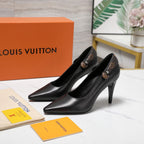 LV 26ss Legacy Pumps 95 Monogram Black in Cowhide 600653