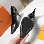 LV 26ss Legacy Pumps 95 Monogram Black in Cowhide 600653