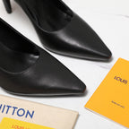 LV 26ss Legacy Pumps 95 Monogram Black in Cowhide 600653