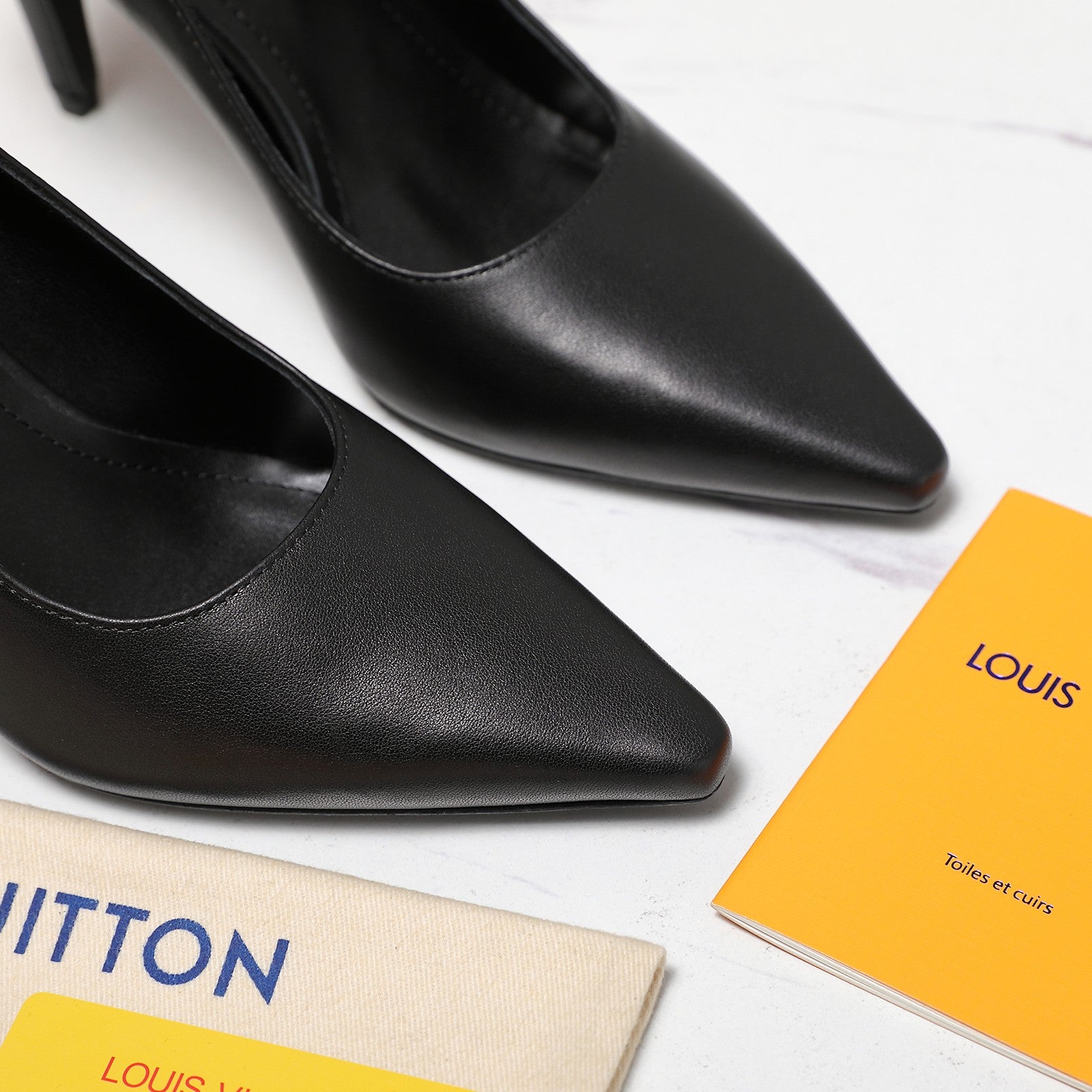 LV 26ss Legacy Pumps 95 Monogram Black in Cowhide 600653