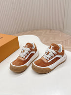 LV 2026 Tilted Sneaker Orange Suede 600680