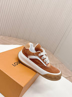 LV 2026 Tilted Sneaker Orange Suede 600680