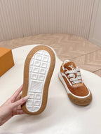LV 2026 Tilted Sneaker Orange Suede 600680