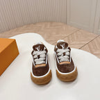 LV 2026 Tilted Sneaker Brown Suede 600684