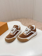 LV 2026 Tilted Sneaker Light Brown Suede 600683