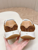 LV 2026 Tilted Sneaker Light Brown Suede 600683