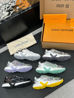 LV 26 Olympia Sneaker White in Fabric Mesh 600743