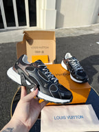 LV 26 Olympia Sneaker Black in Fabric Mesh 600744