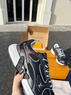 LV 26 Olympia Sneaker Black in Fabric Mesh 600744
