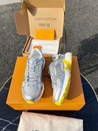 LV 26 Olympia Sneaker Yellow Silver Metallic in Fabric Mesh 600745 ( )