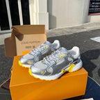 LV 26 Olympia Sneaker Yellow Silver Metallic in Fabric Mesh 600745 ( )