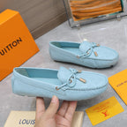 LV Gloria Loafer Light Blue Cowhide 600749