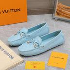 LV Gloria Loafer Light Blue Cowhide 600749