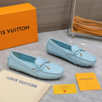 LV Gloria Loafer Light Blue Cowhide 600749