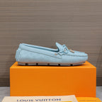 LV Gloria Loafer Light Blue Cowhide 600749