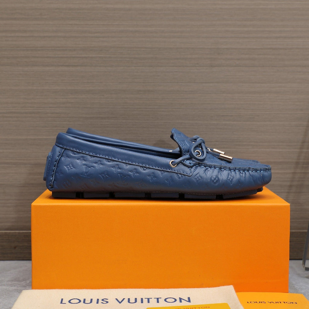 LV Gloria Loafer Blue Cowhide 600750